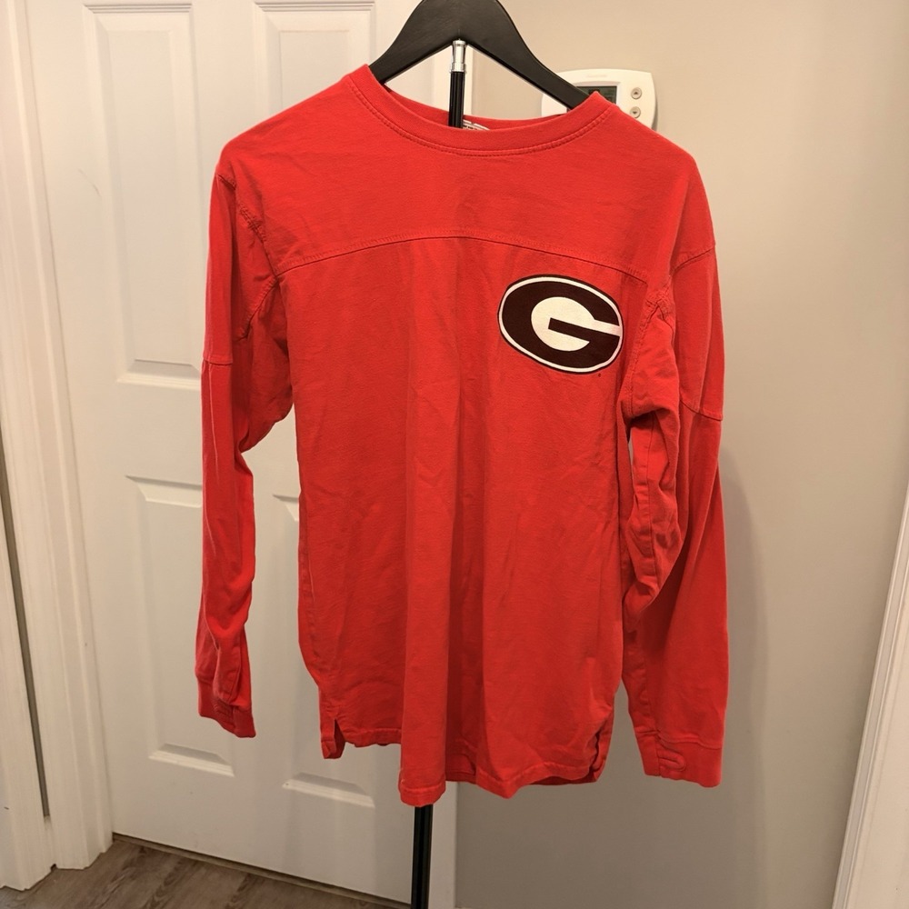 Pressbox Georgia Bulldogs "The Big Shirt" Oversized Long Sleeve Tee Sm Gameday
